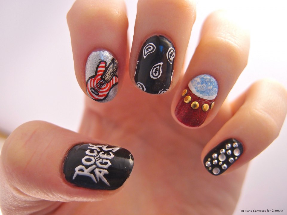 Ногти в стиле панк