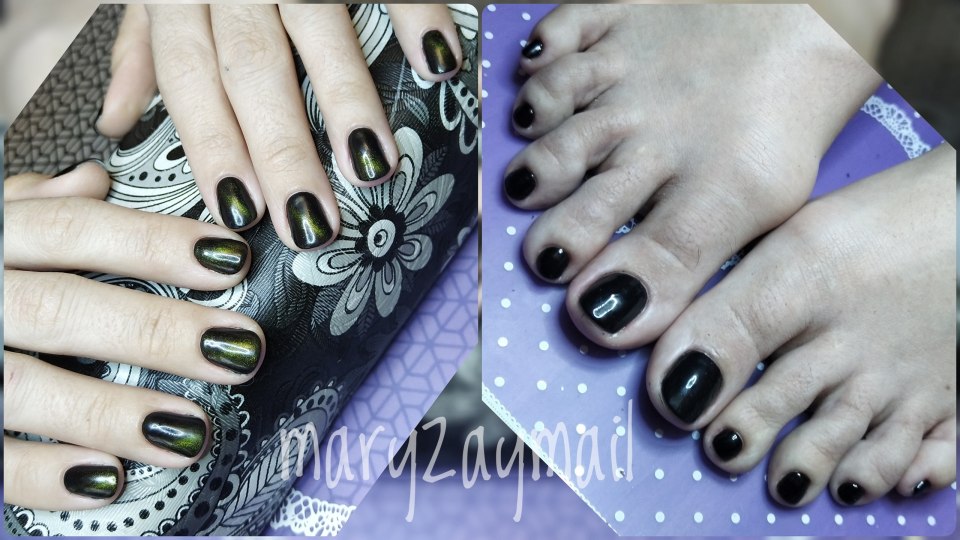 Маникюр с Божьей коровкой