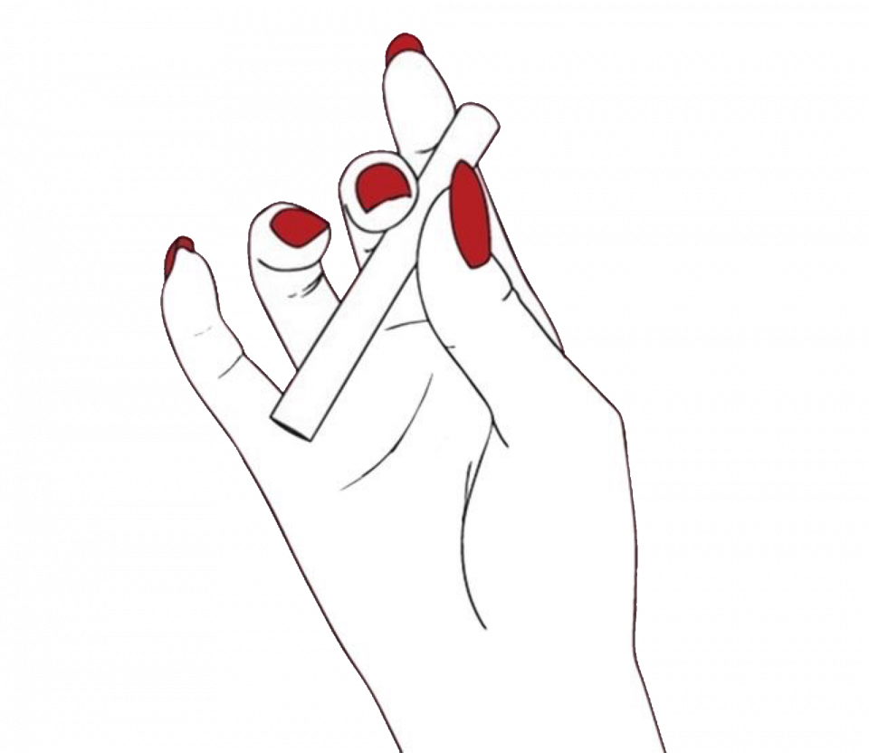 Рисунки для срисовки руки с ногтями