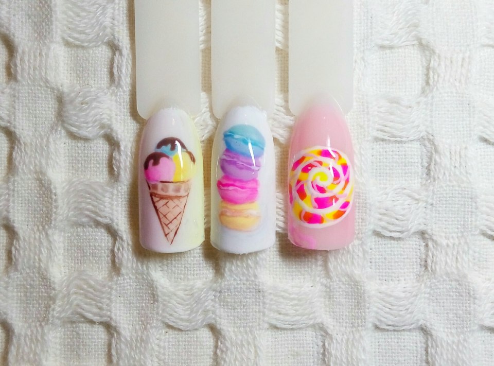 Пончик на ногтях