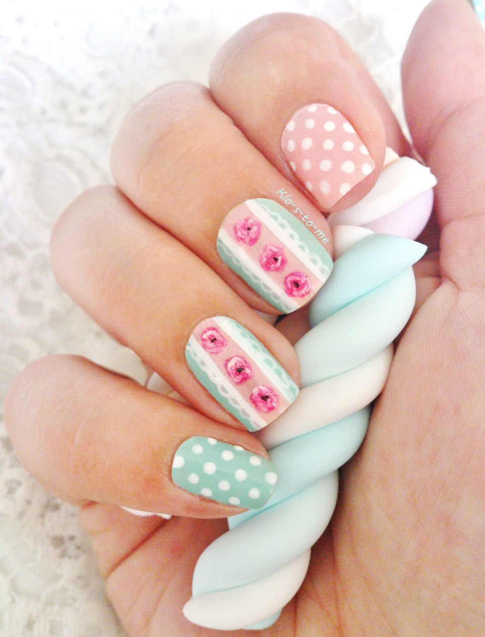 Маникюр летний пастельные тона