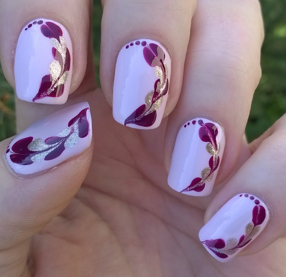 Красивый нежный маникюр