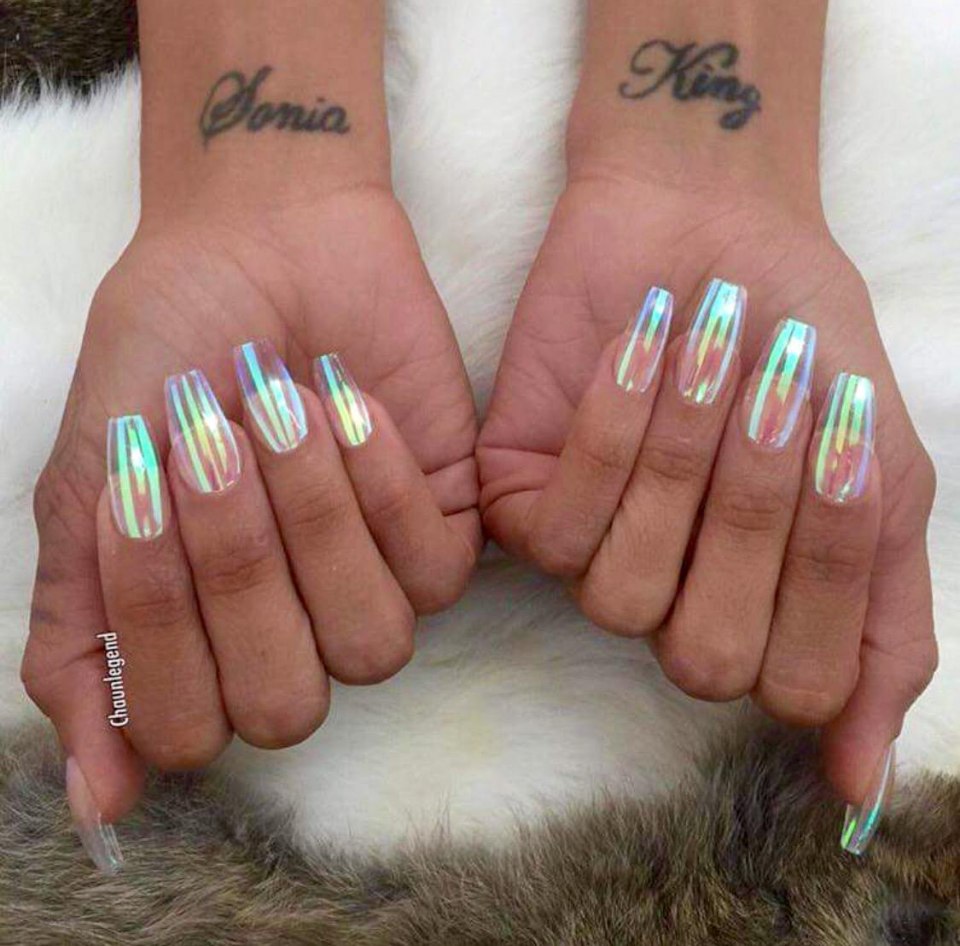 Маникюр хрустальные ногти