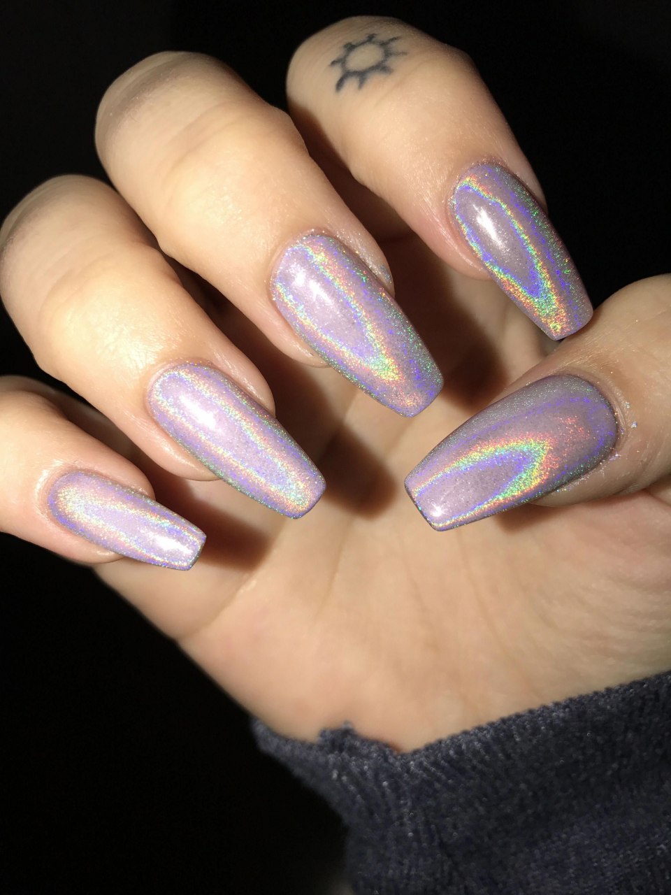 Голографические ногти
