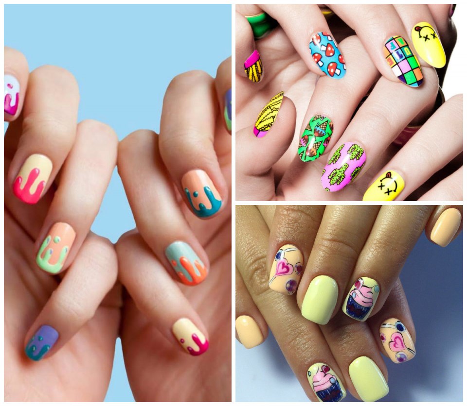 Маникюр с фруктами