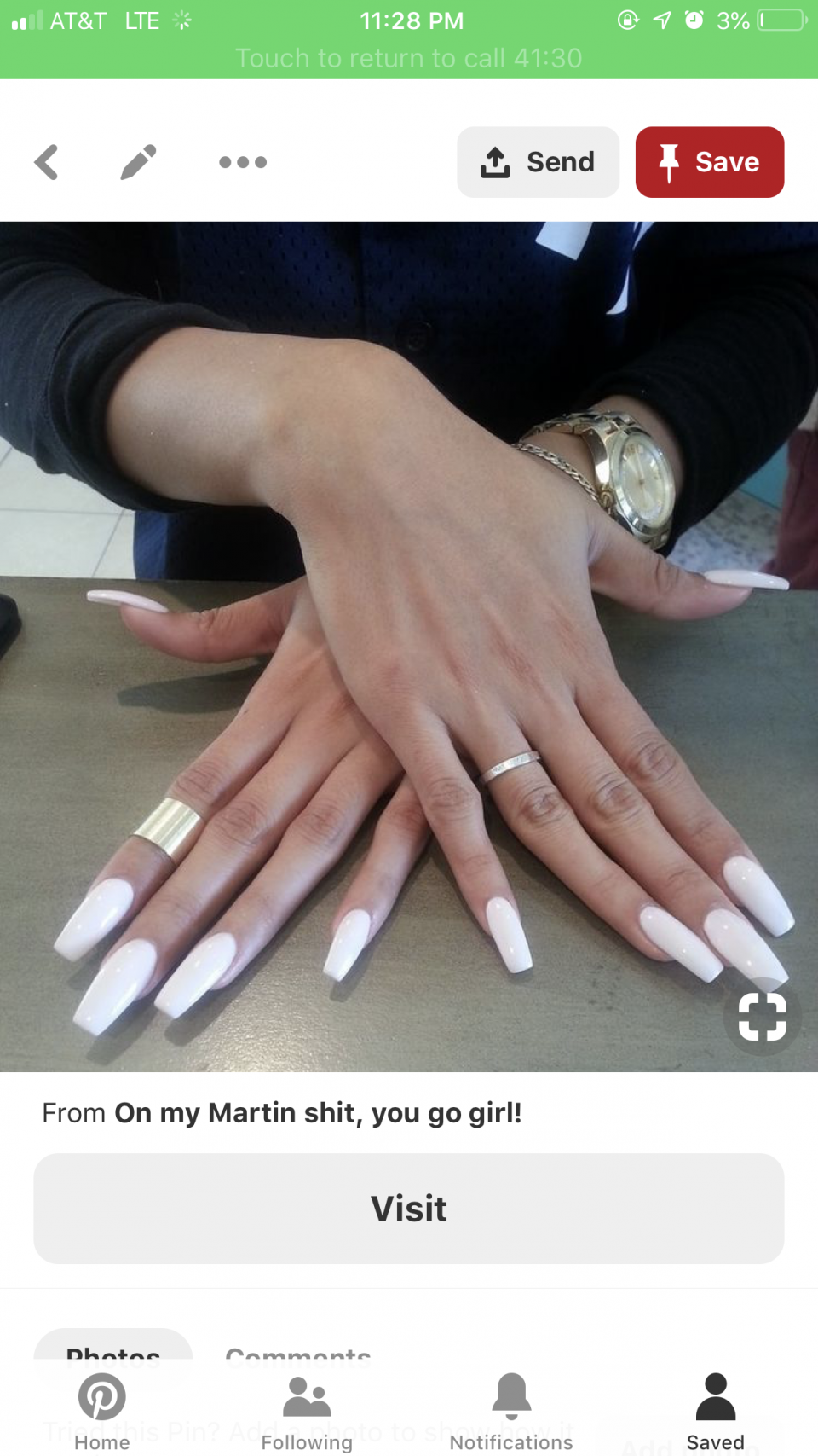 Наращивание ногтей френч со стразами