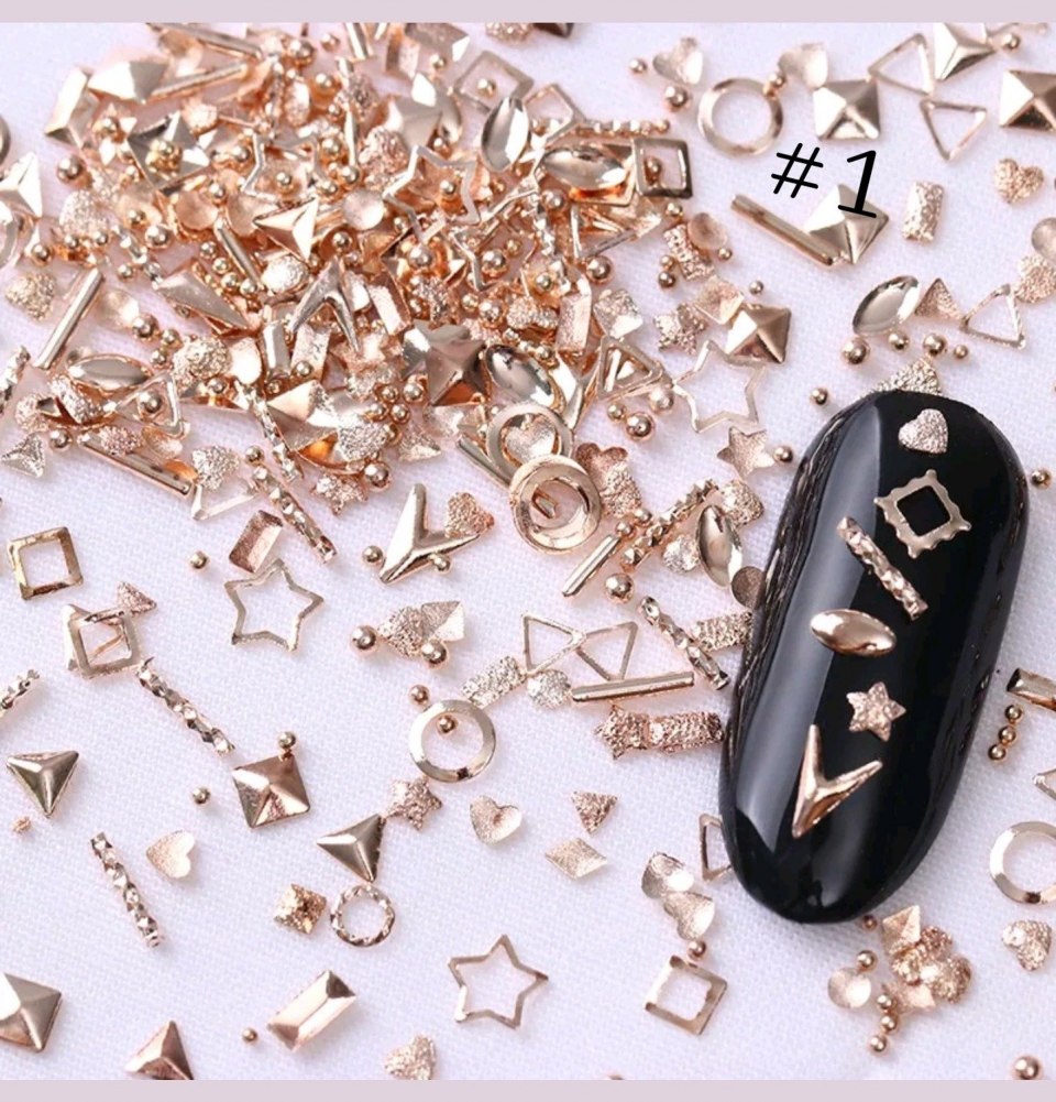 Металлические украшения для ногтей