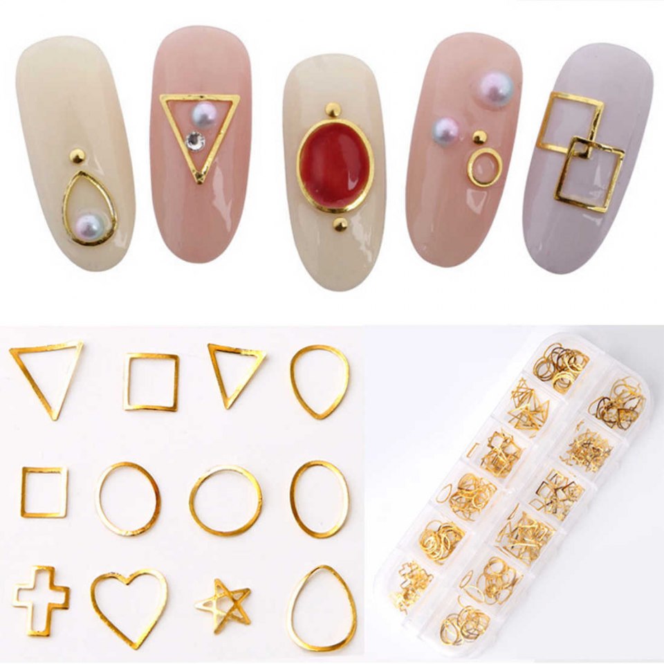 Металлические наклейки на ногти