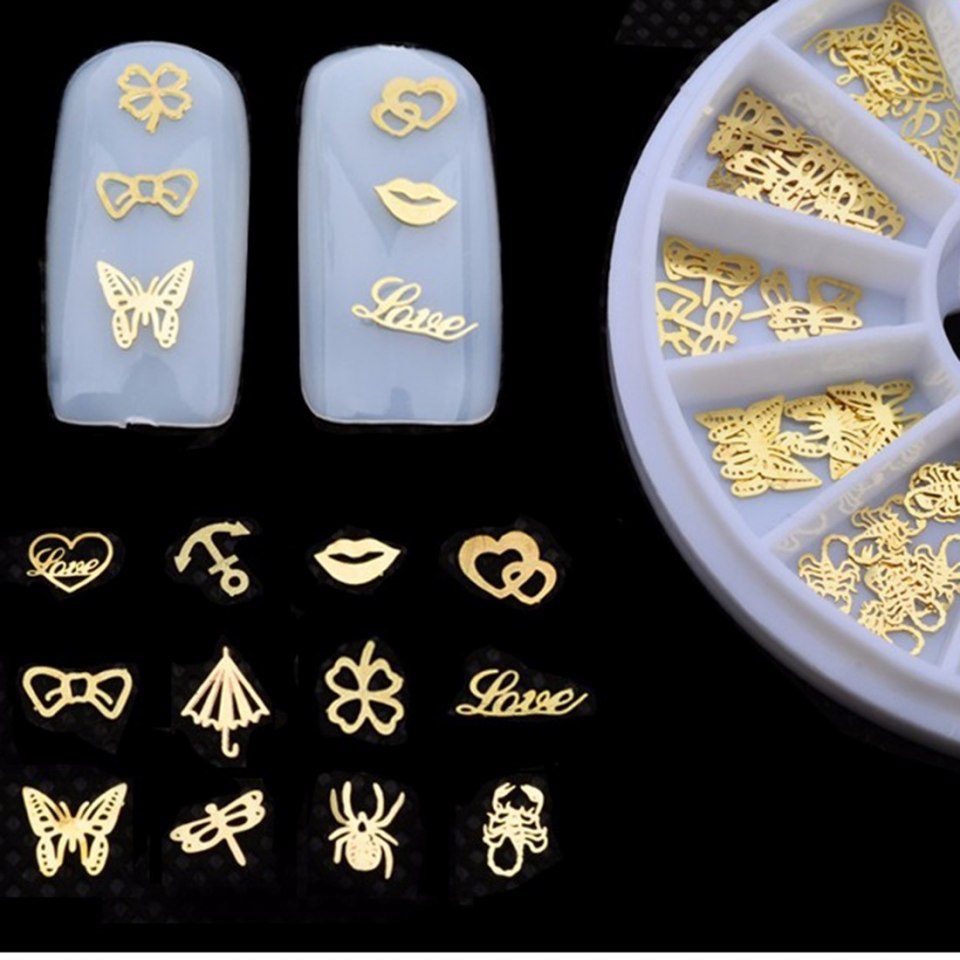 Металлические накладки на ногти