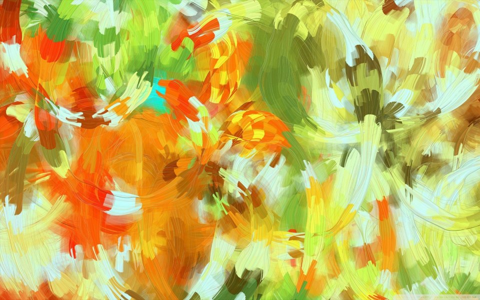 Абстрактная композиция на тему осень