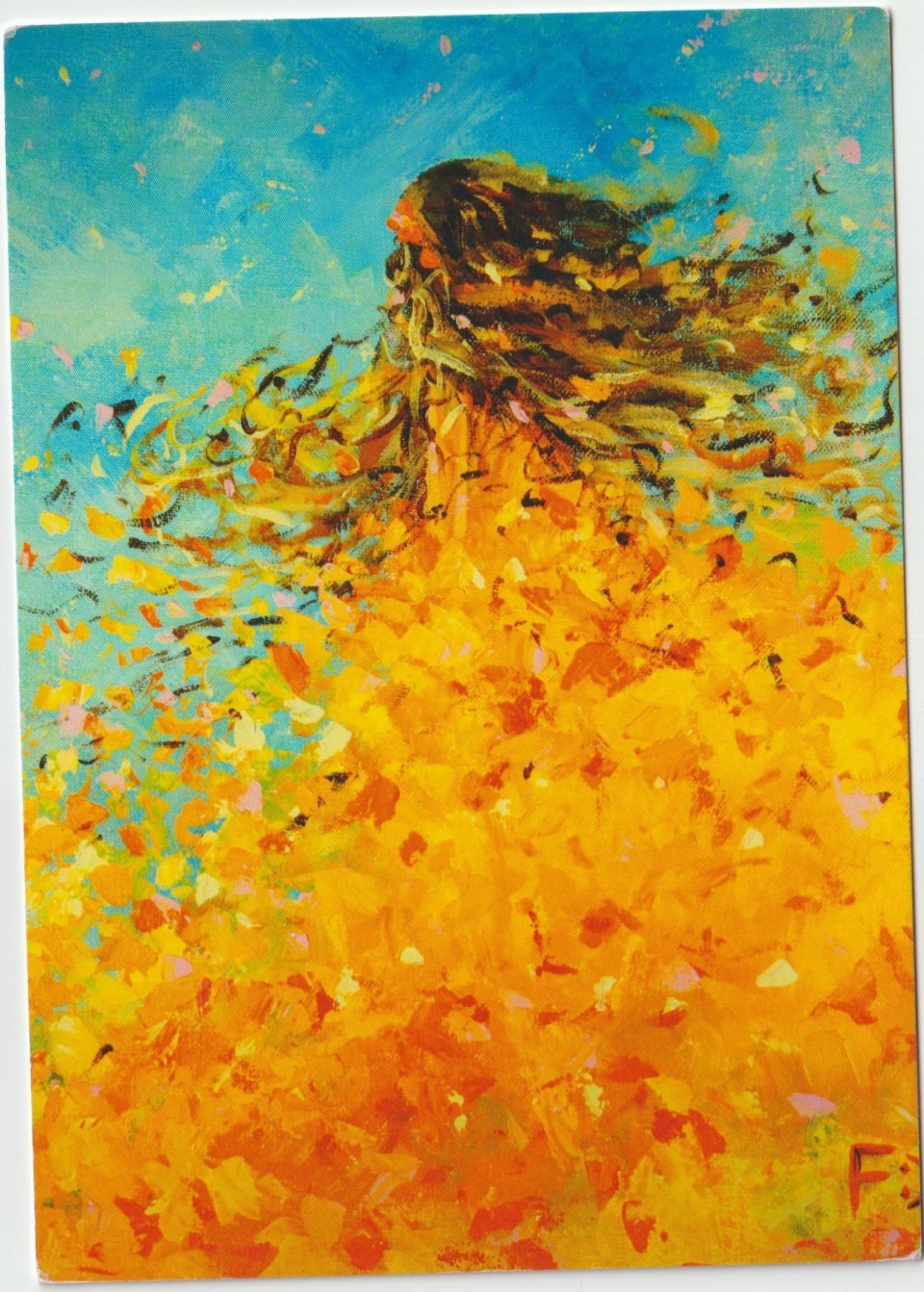 Живопись в оранжевых тонах