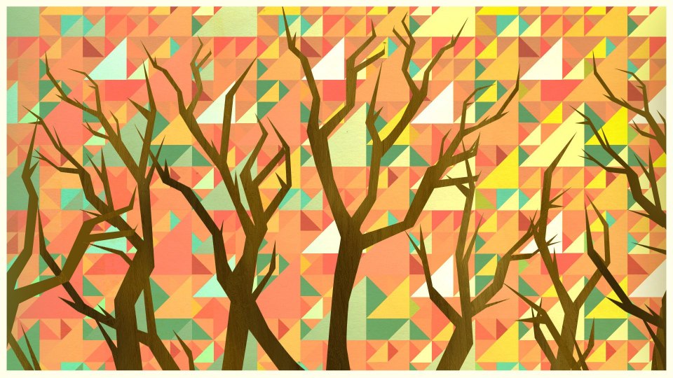 Осень кубизм