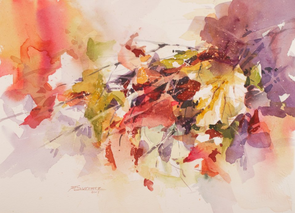 Осенний акварельный фон