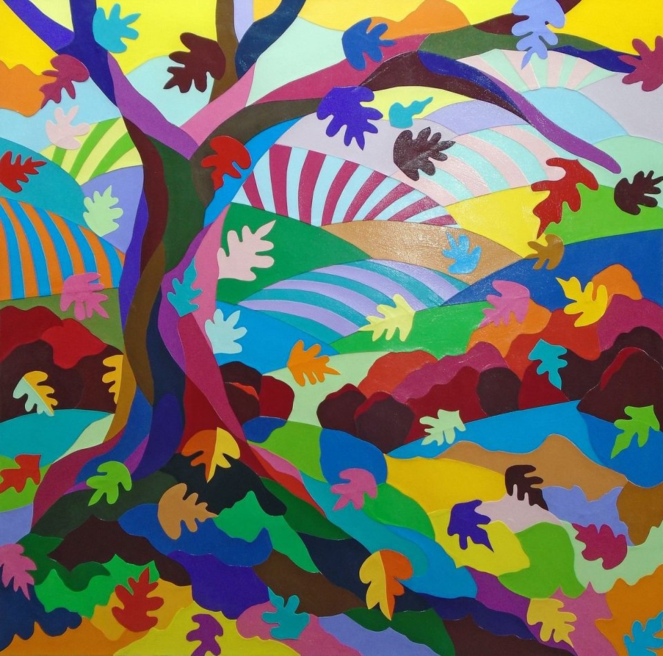 Декоративная композиция лес