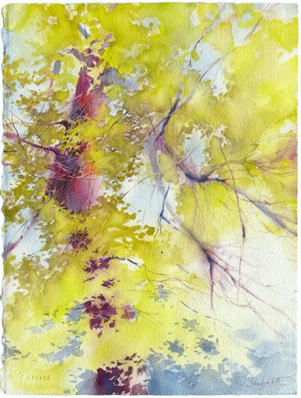 Осень акварель