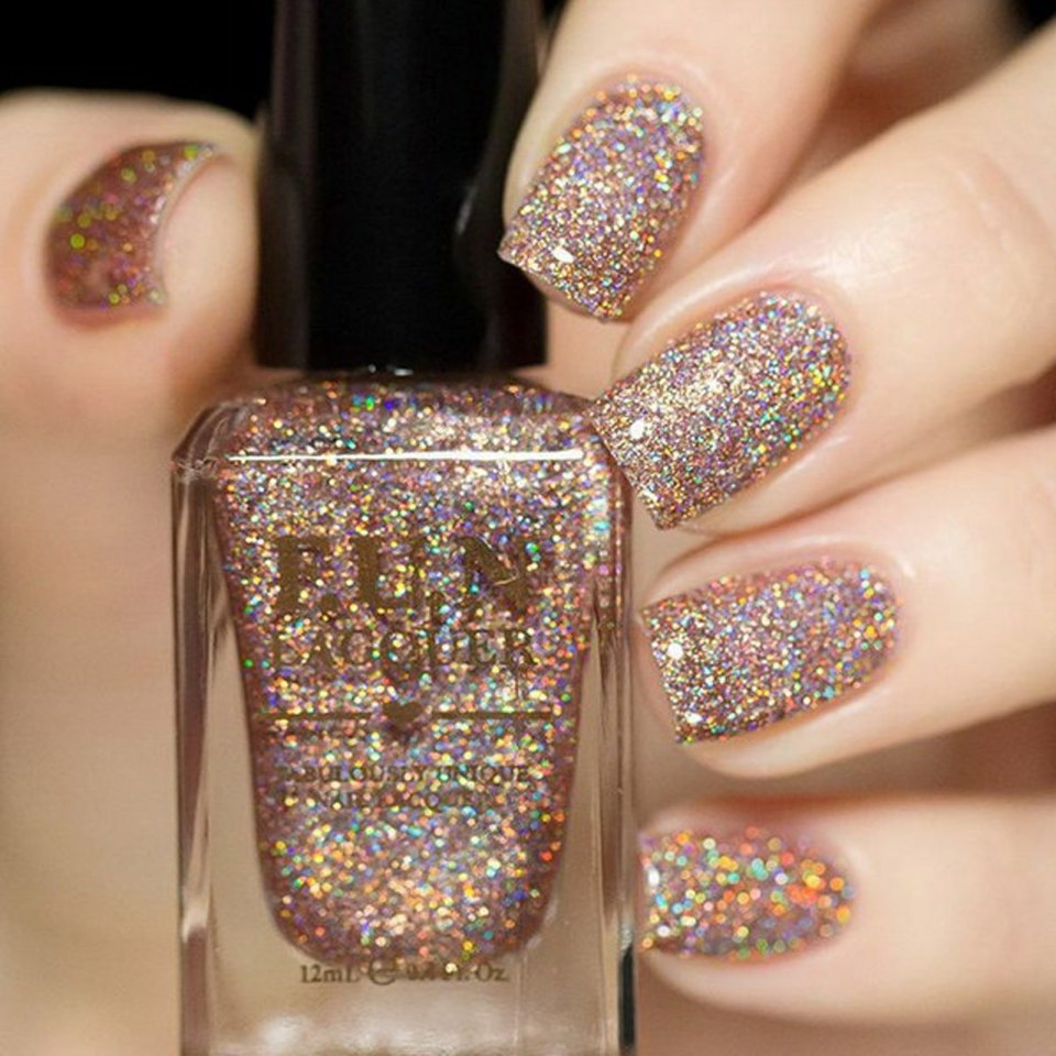 Лаки Kinetics золотые блестки