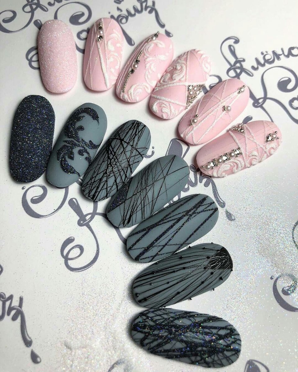 Идеи маникюра с паутинкой