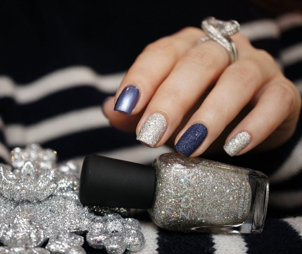 Маникюр серебристого цвета