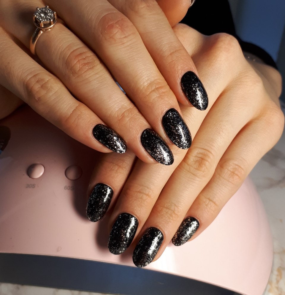 Френч черный с золотом