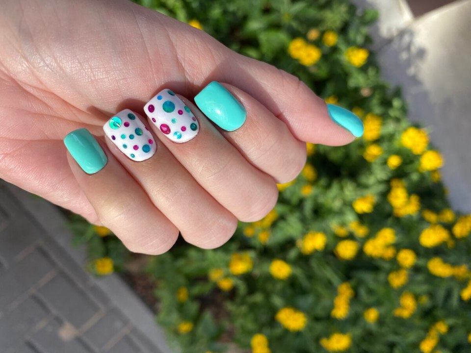 Маникюр идеи техники Весна красивый