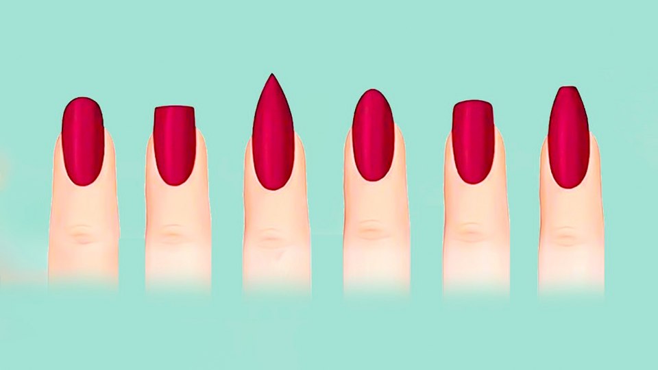 Полуквадратная форма ногтей