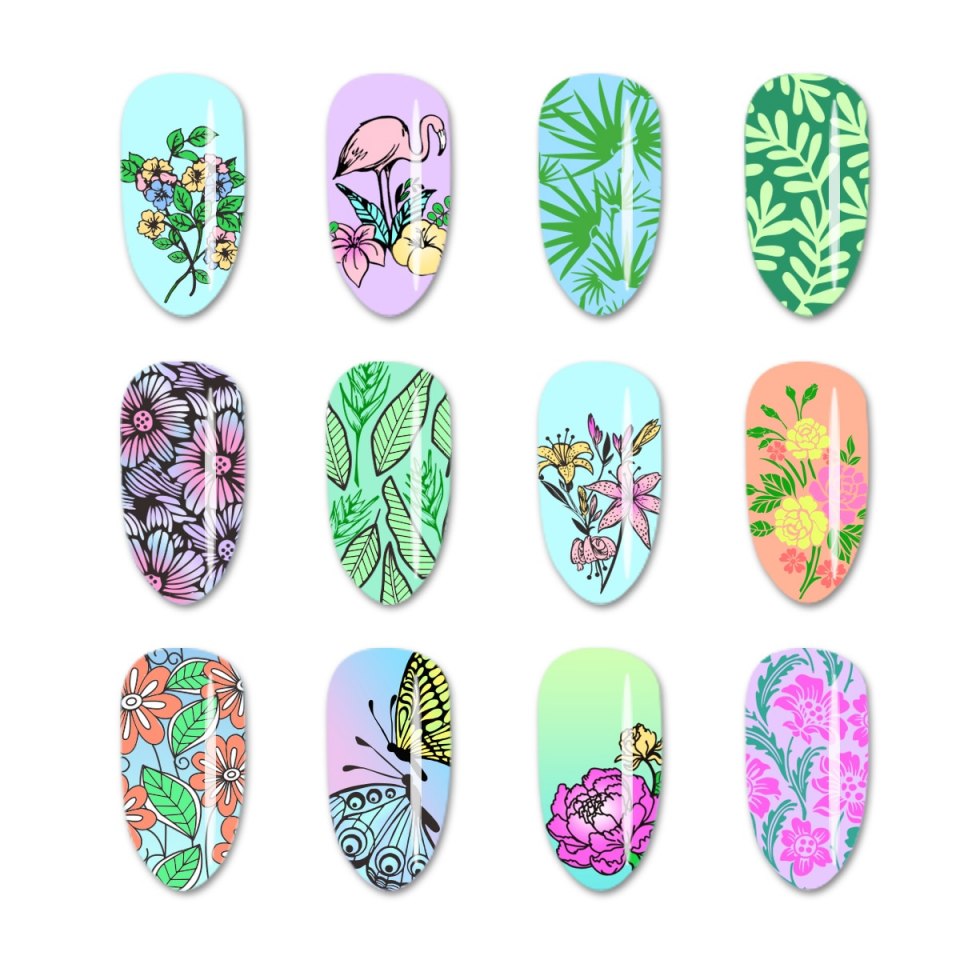 Шаблоны для ногтей рисунки