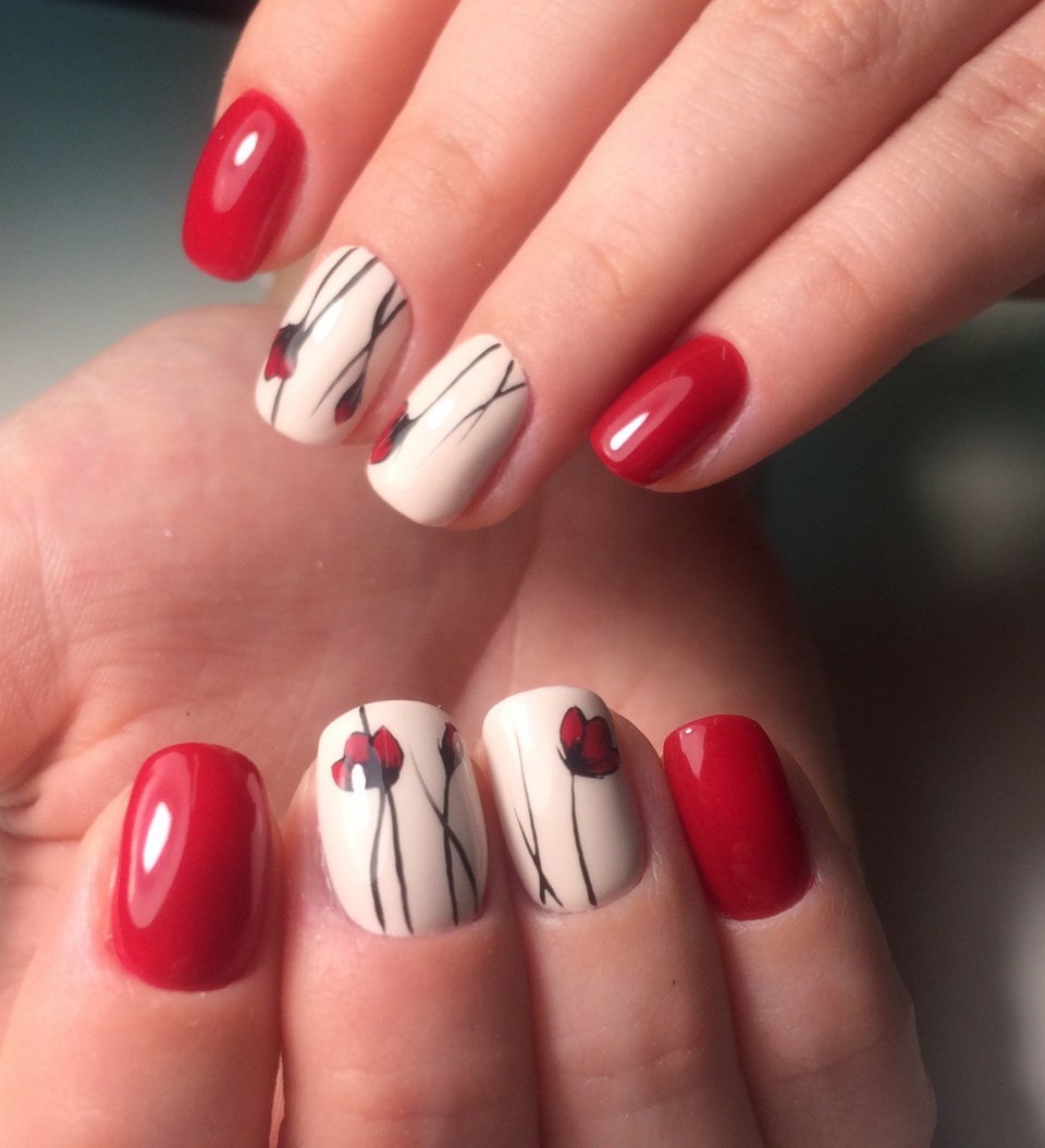 Идеи красного маникюра