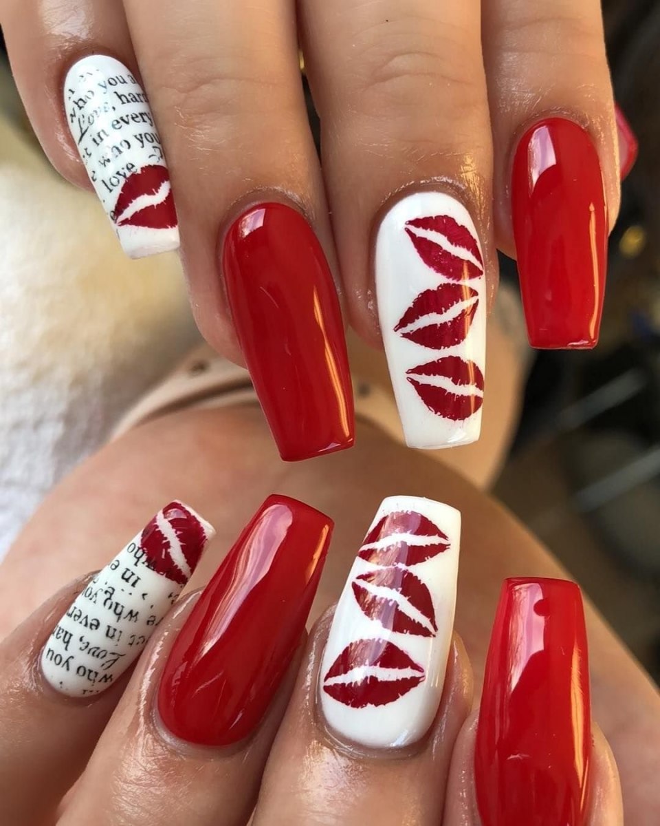 Красный маникюр