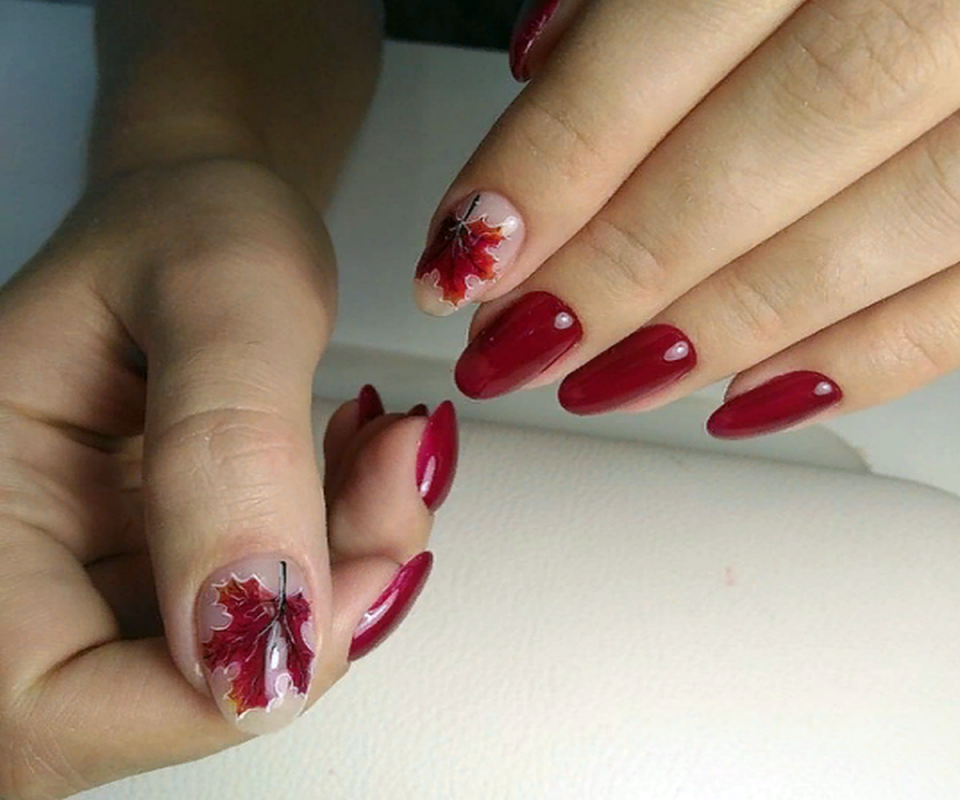 Ногти осенние цвета