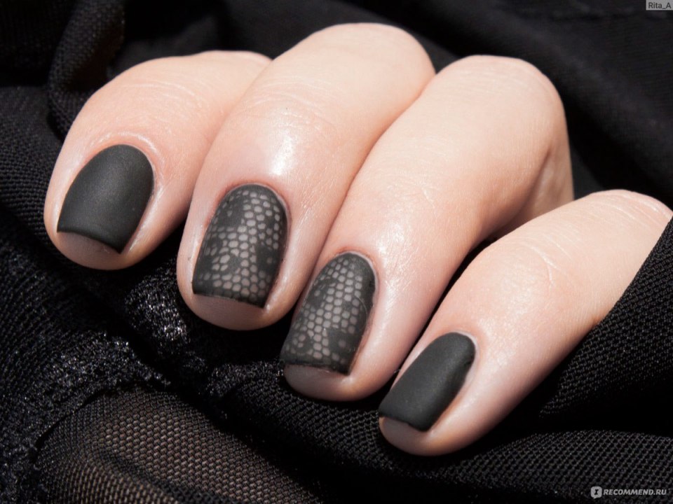 Черный матовый лак