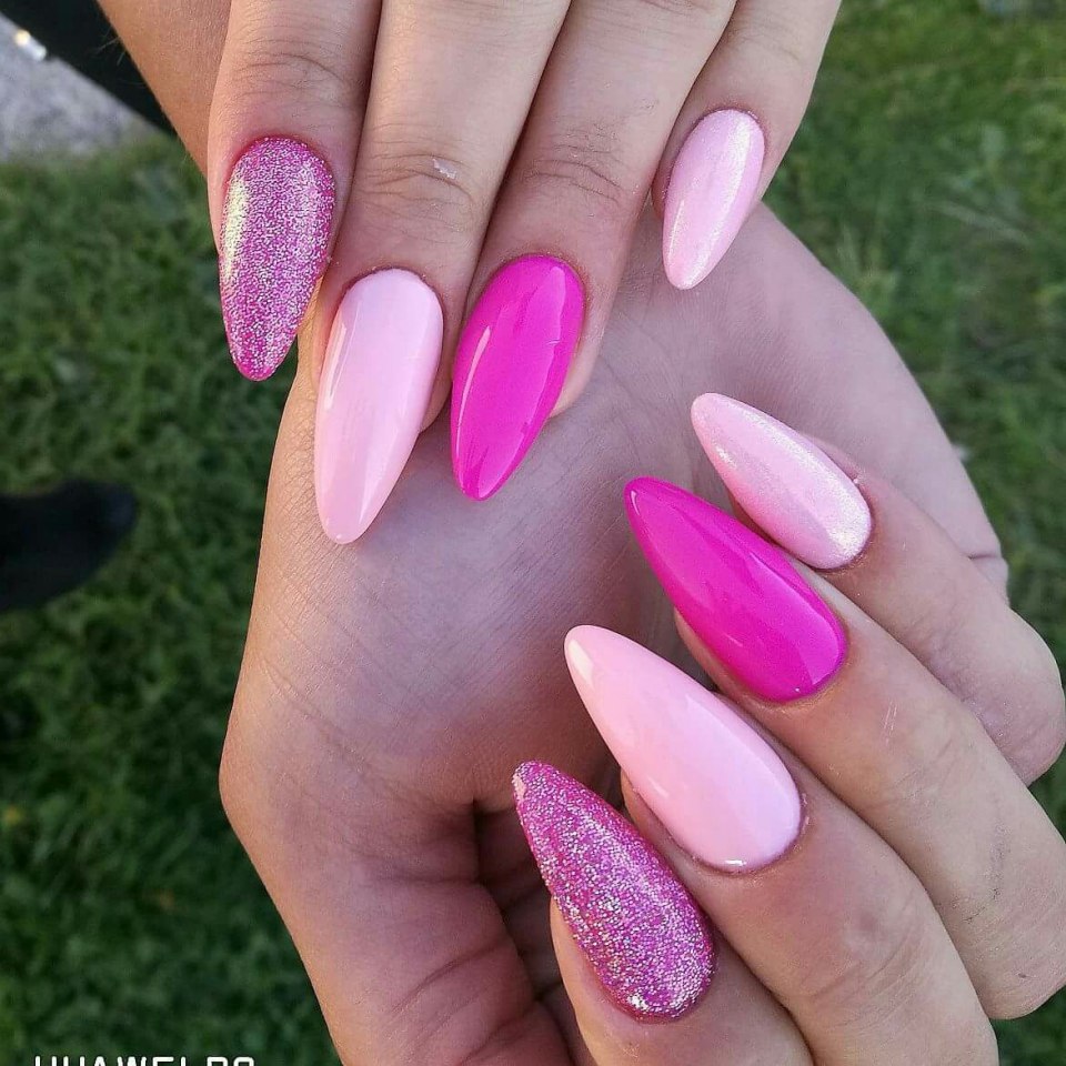 Ногти острые яркие