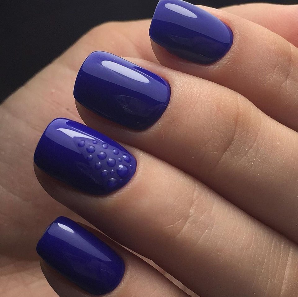 Синий гель лак