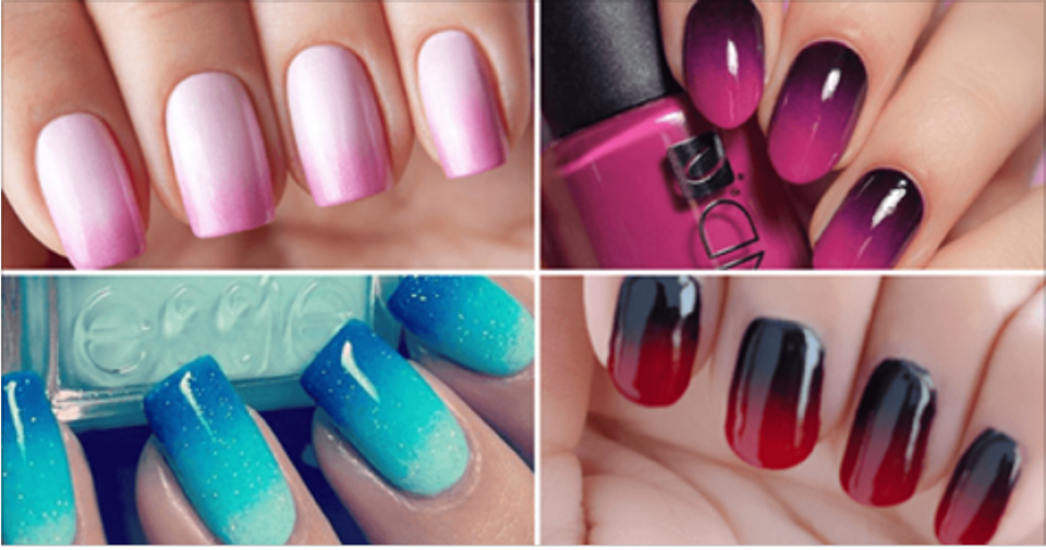 Маникюр переход одного цвета в другой