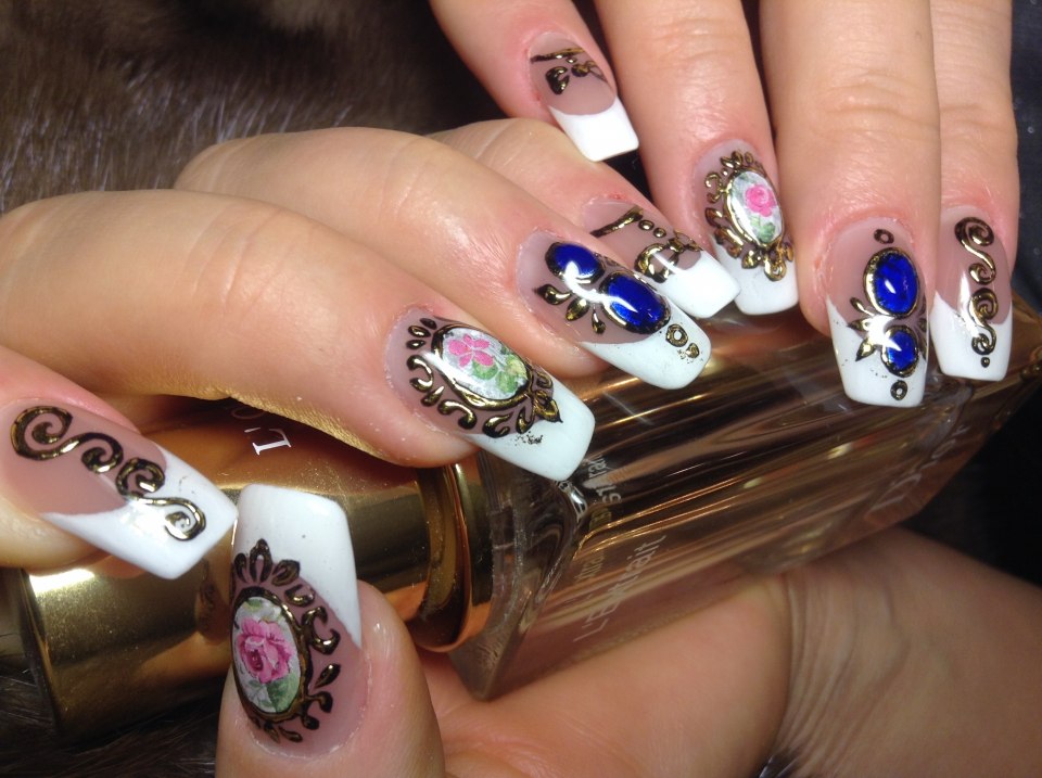 Френч на короткие ногти