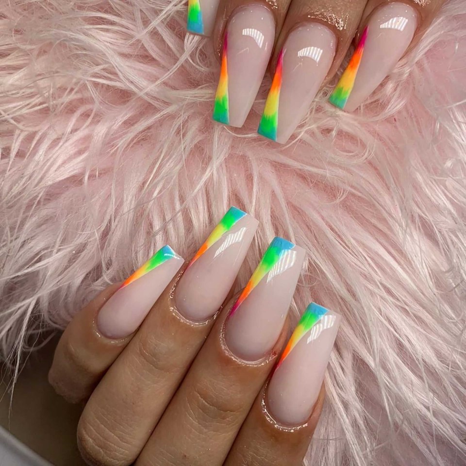 Разноцветный френч