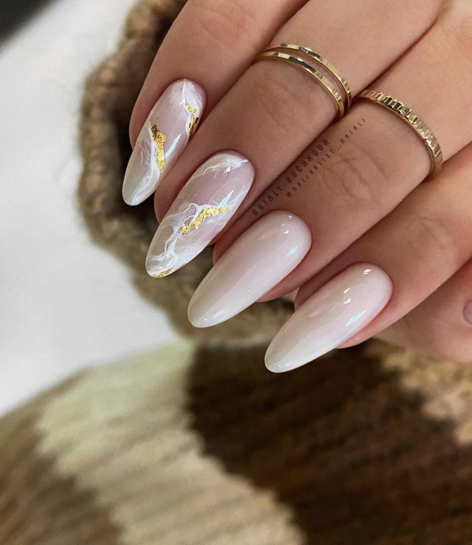 Маникюр нюдовый 2020 миндаль. Миндаль