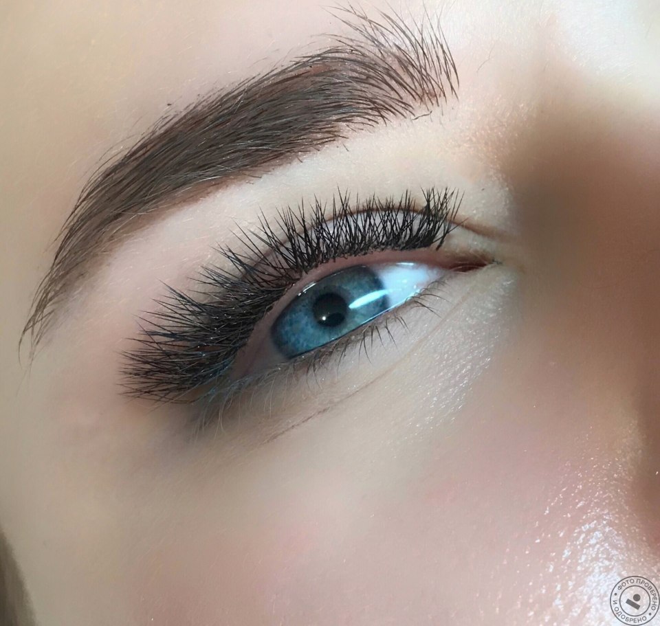 Наращивание ресниц Лисий эффект 1.5 l