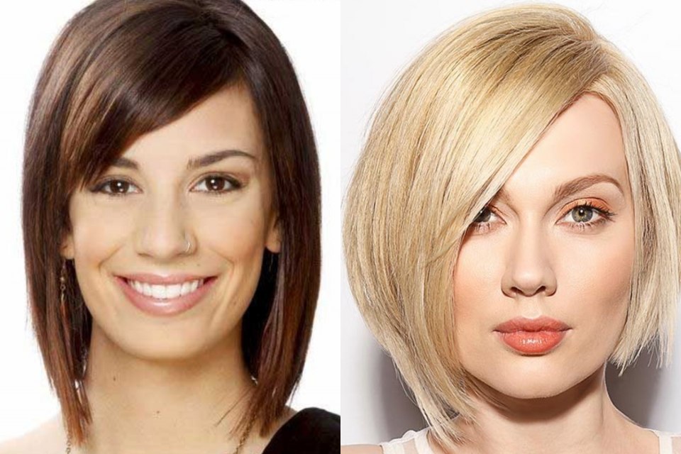 Стрижка Боб асимметричное каре удлиненное