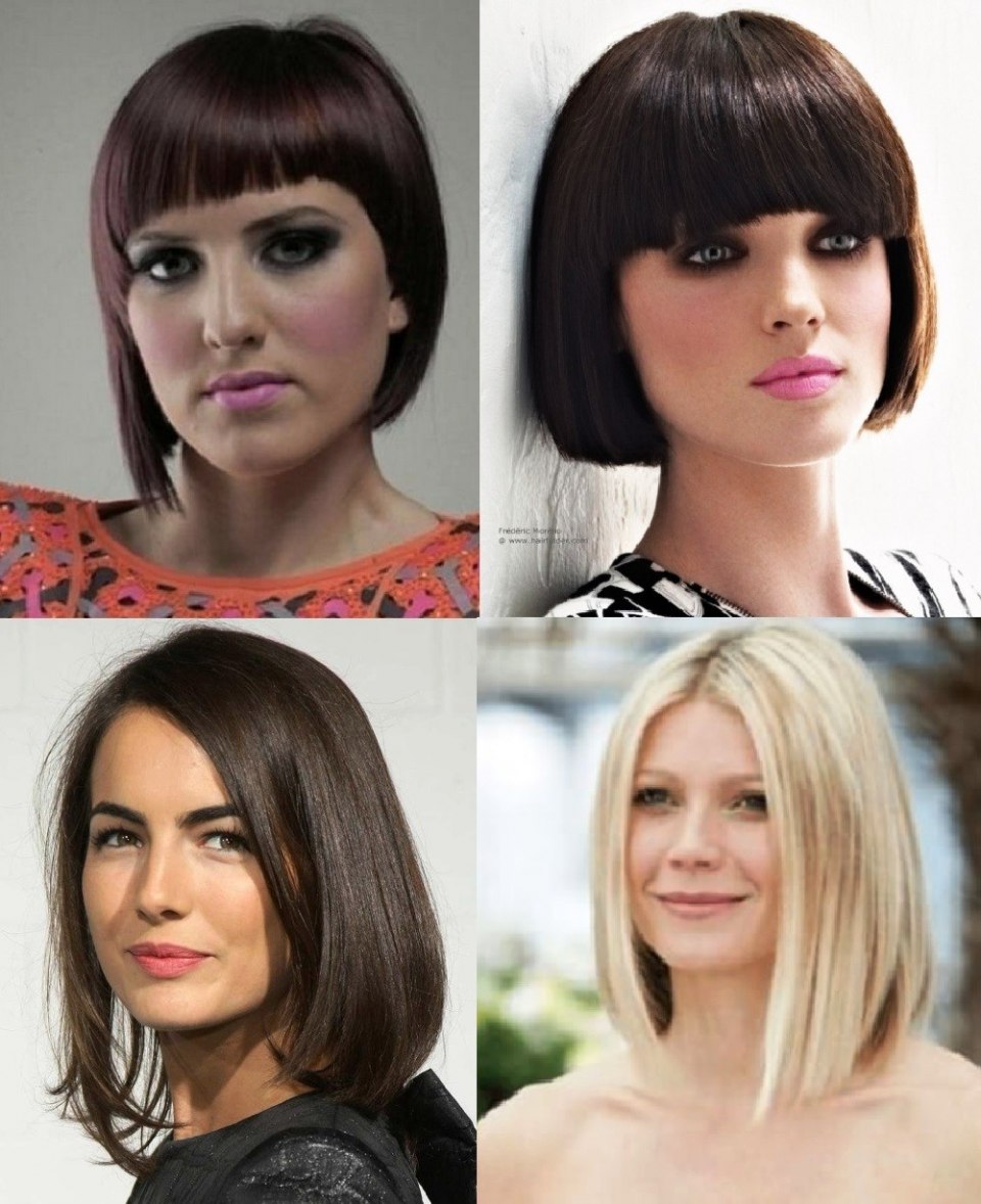 Стрижка каре-лесенка на средние волосы с челкой 2021