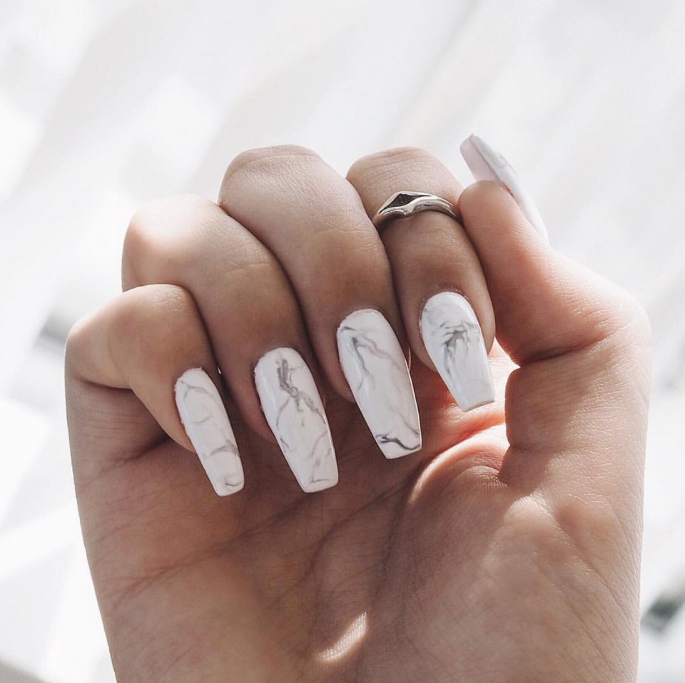 Белые ногти Эстетика