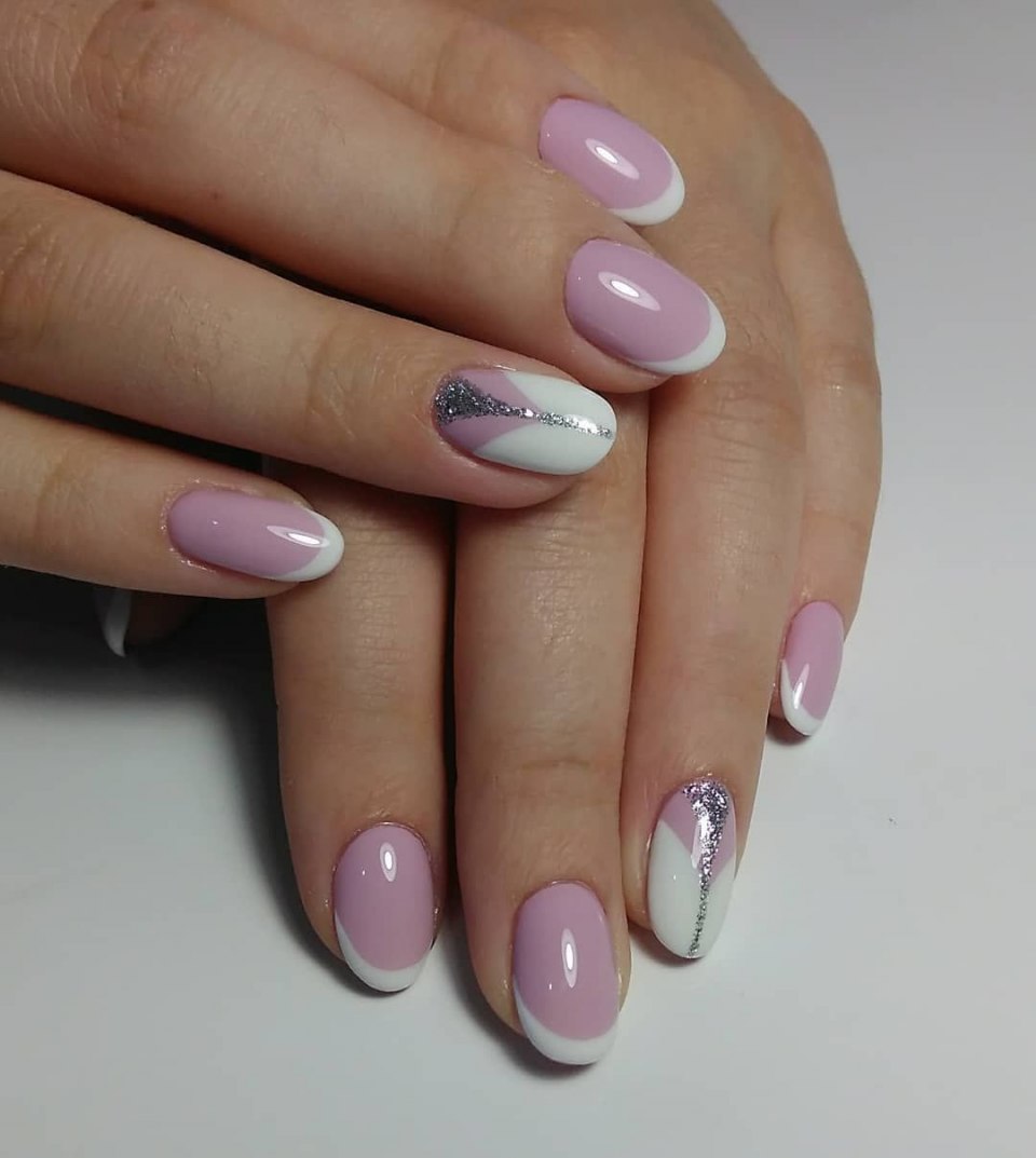 Шеллак на короткие овальные ногти