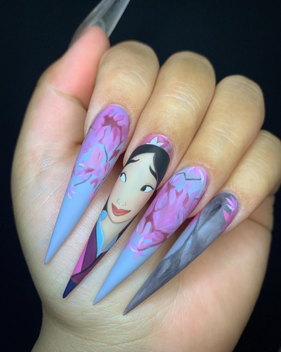 Дизайн ногтей в стиле аниме