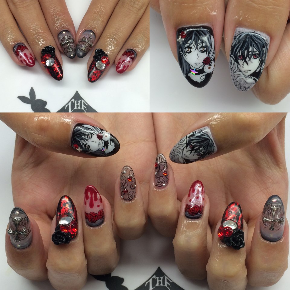 Маникюр в стиле вампиров
