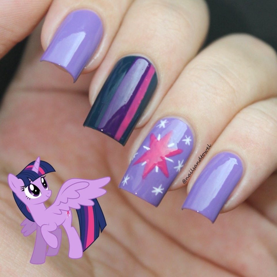 Маникюр пони на короткие ногти