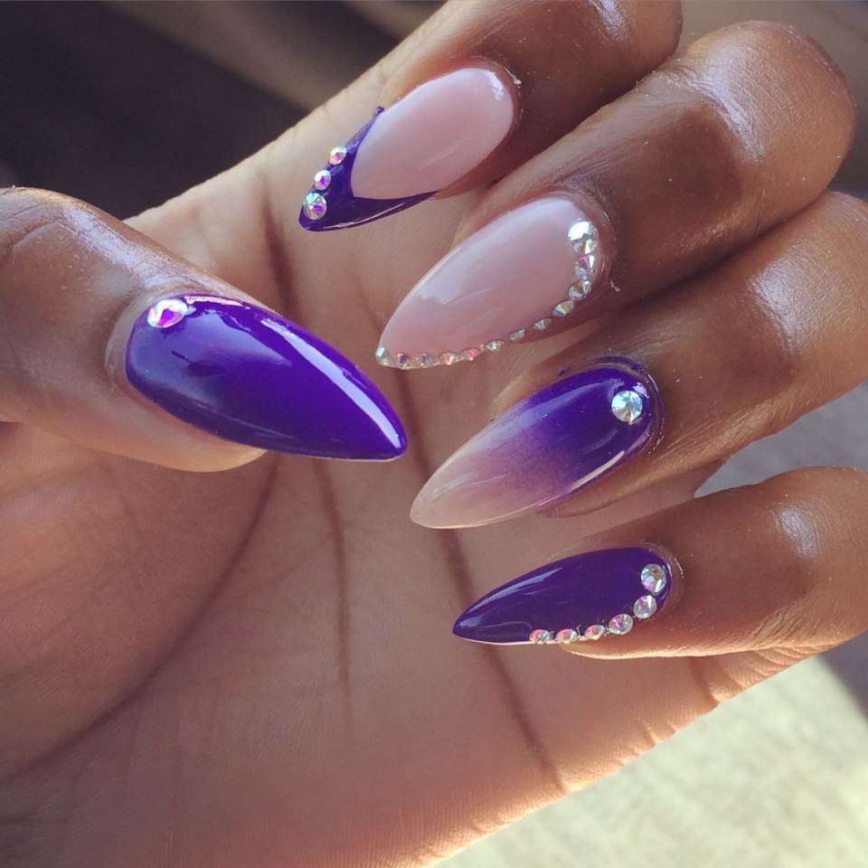 Сиреневый френч