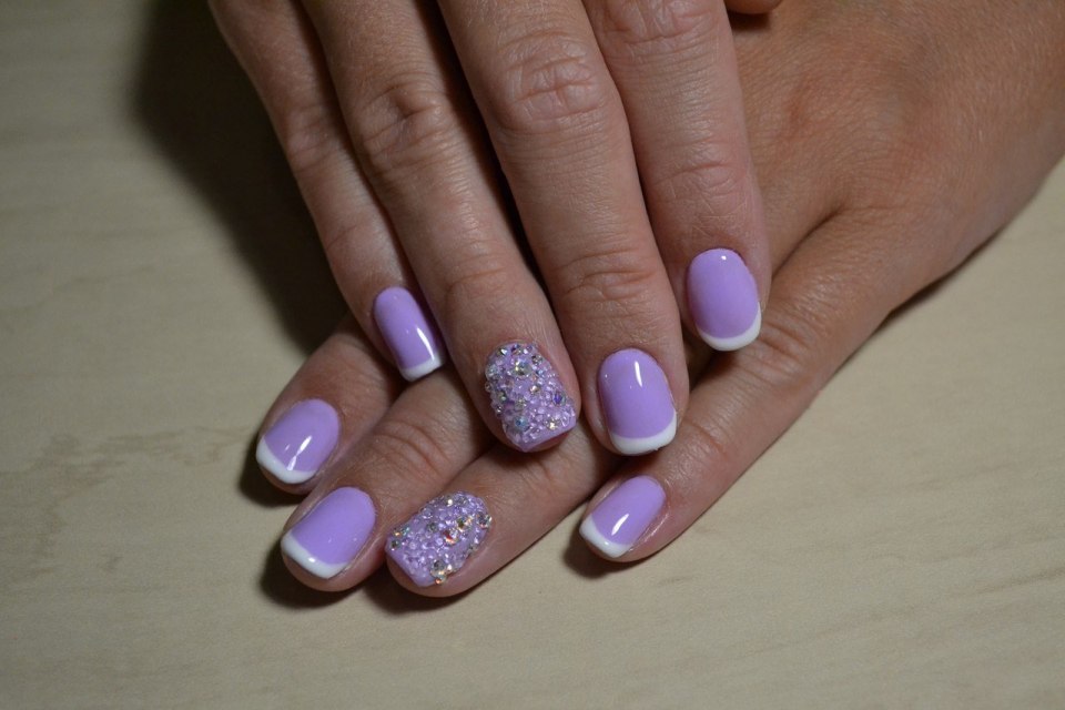 Фиолетовый френч