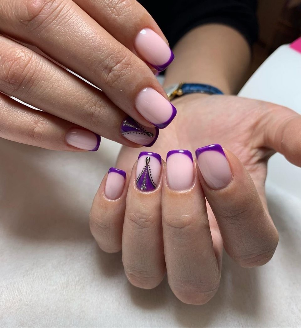 Сиреневый френч