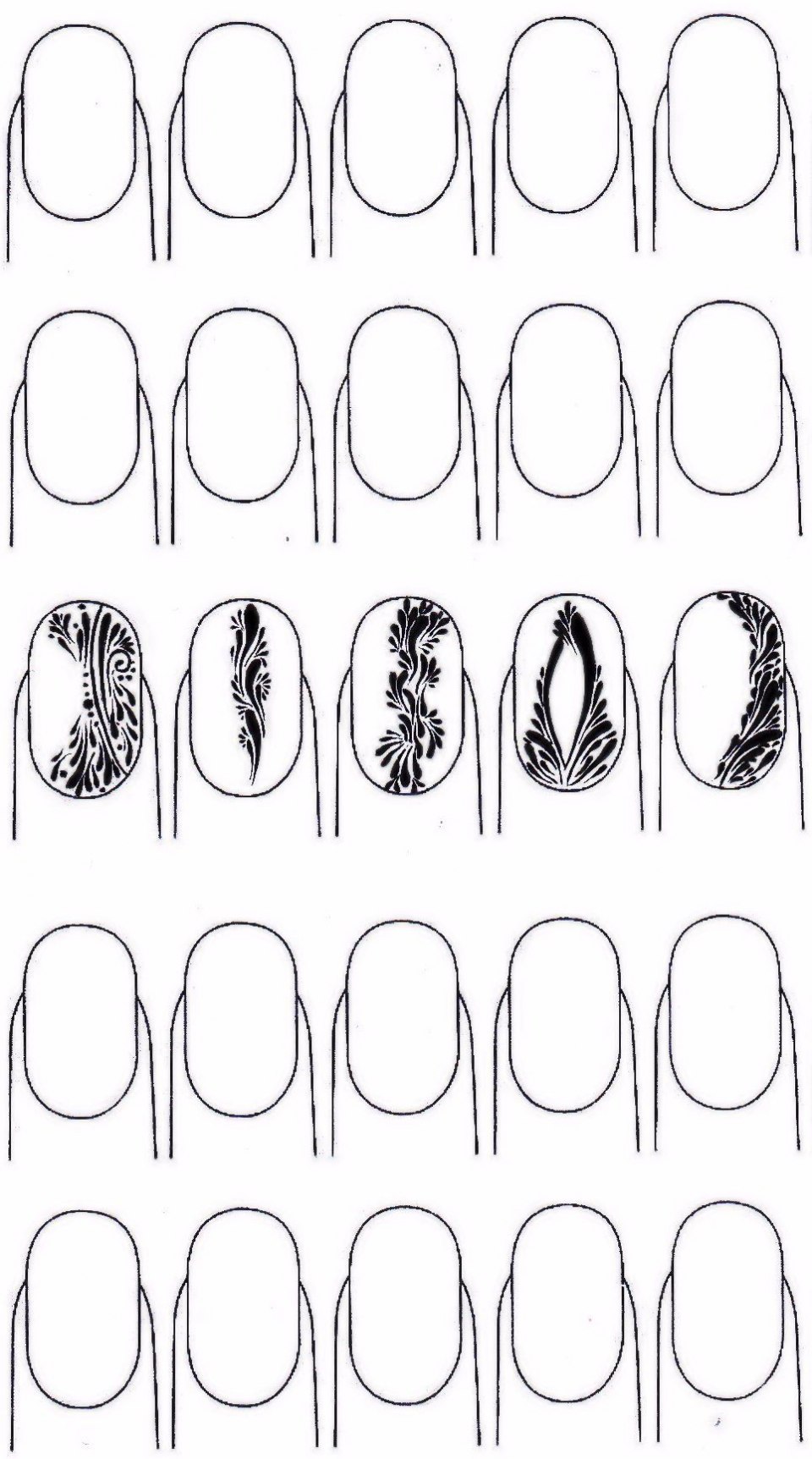 Макеты ногтей для рисования