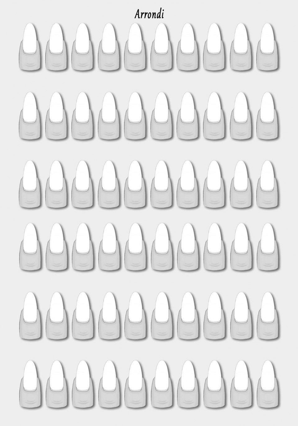 Форма ногтей для рисования