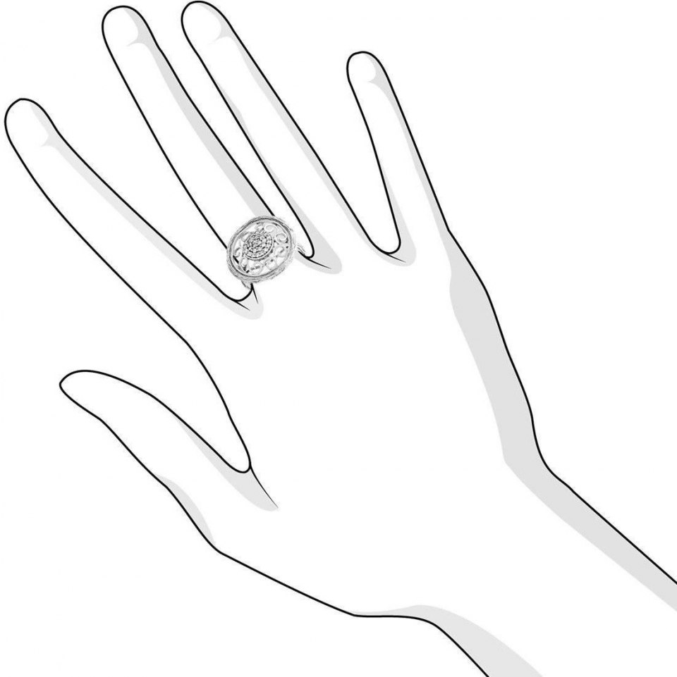 Женская рука с ногтями рисунок